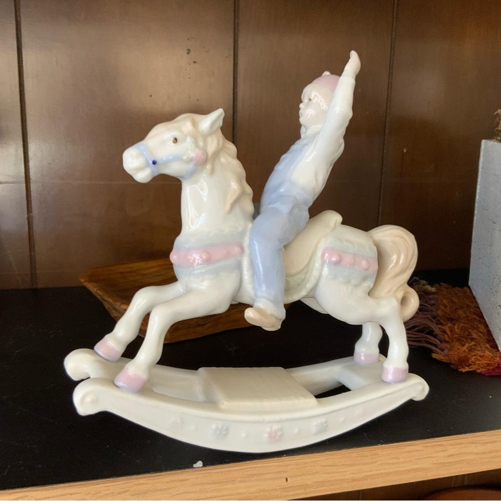 Vintage Paul Sebastian Boy & Horse Statue